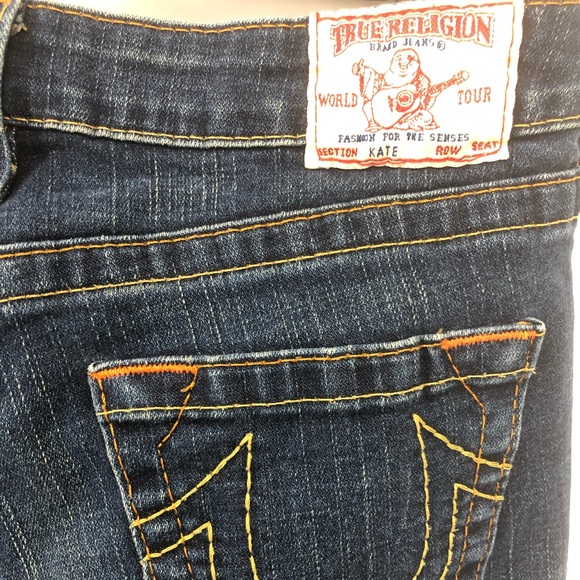 ✨True Religion Kate Cropped Semi Dark Wash Jeans - Picture 6 of 13